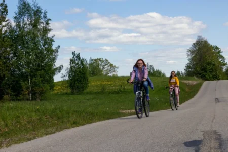 Drusku cycling route in Veclaicene
