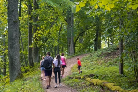 Natuurpad Drusku pilskalns in Veclaicene