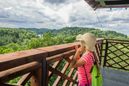 Natuurpad Drusku pilskalns in Veclaicene
