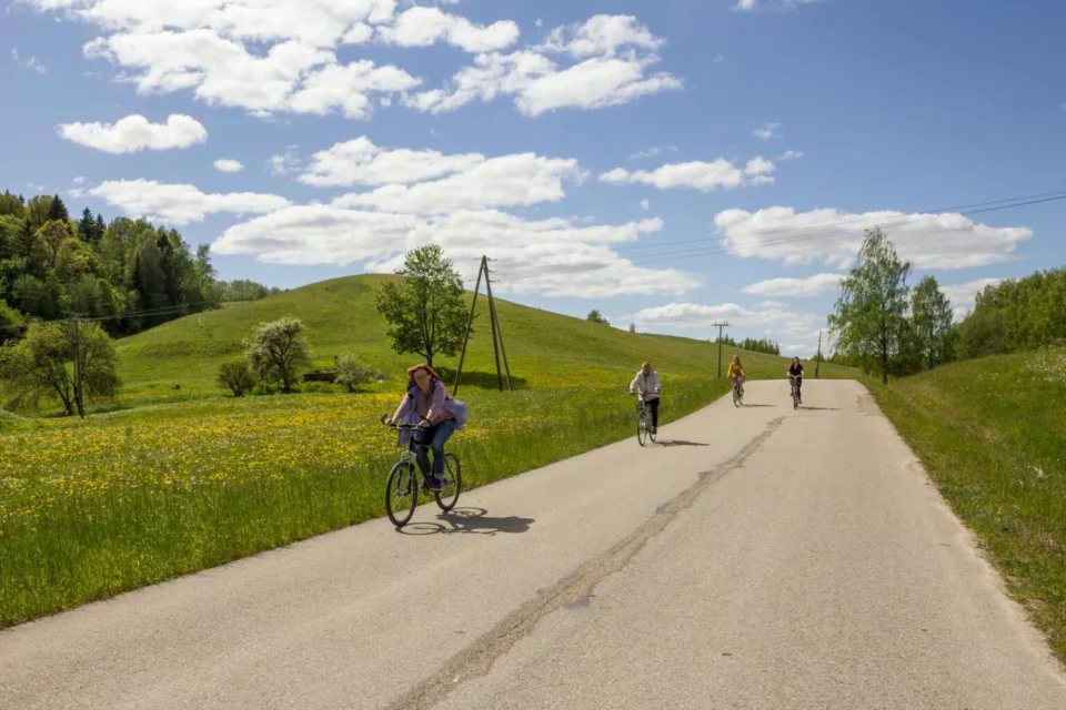 Drusku cycling route in Veclaicene